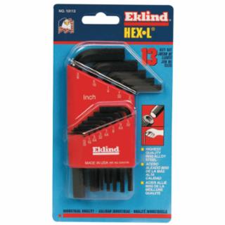 EKLIND TOOL 10113 13Pc. Inch Size Hex-L Key Set Short