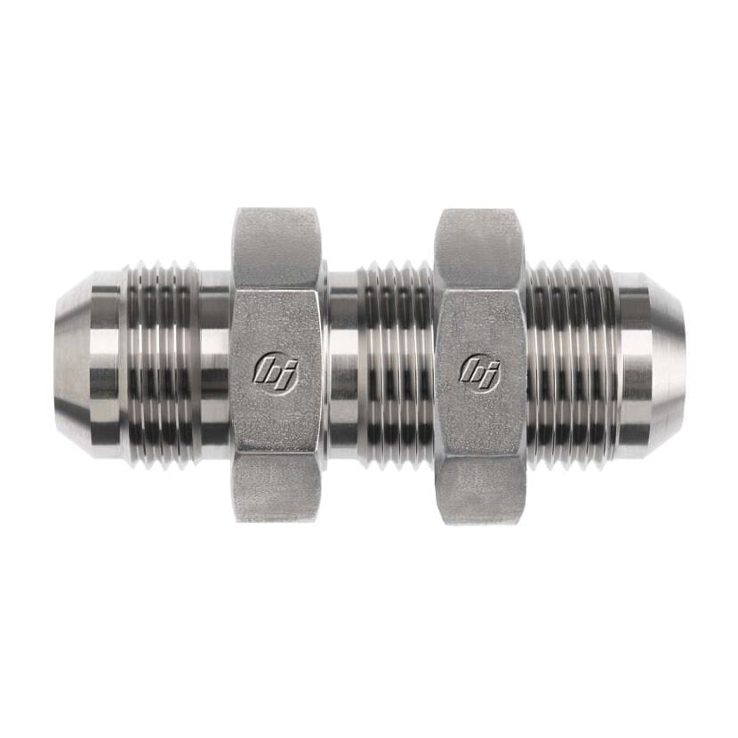 Brennan 2700-LN-08-08 08MJ-08MJ Blkhd Straight With Lock Nut
