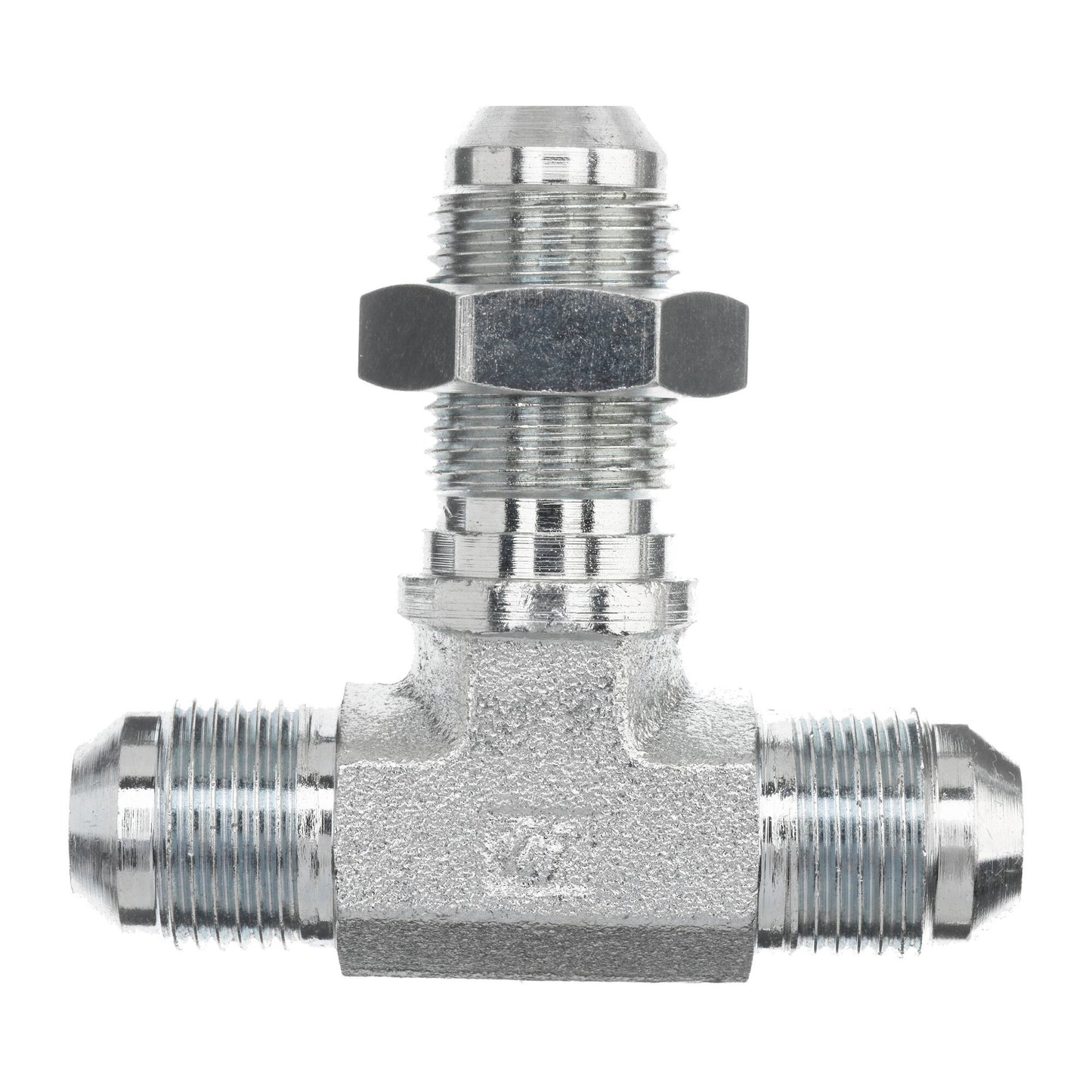 Brennan 2703-LN-03-03-03-SS 03MJ-03MJ-03MJ Blkhd Br T Wth Lock Nut STNLS
