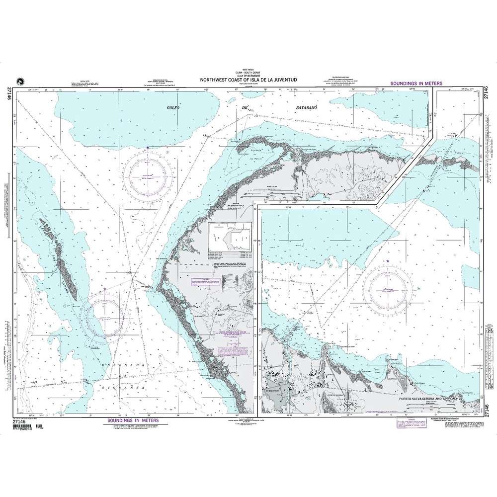Paradise Clay NGA_27146 NGA Chart N. W. Coast of Isla de La Juventud