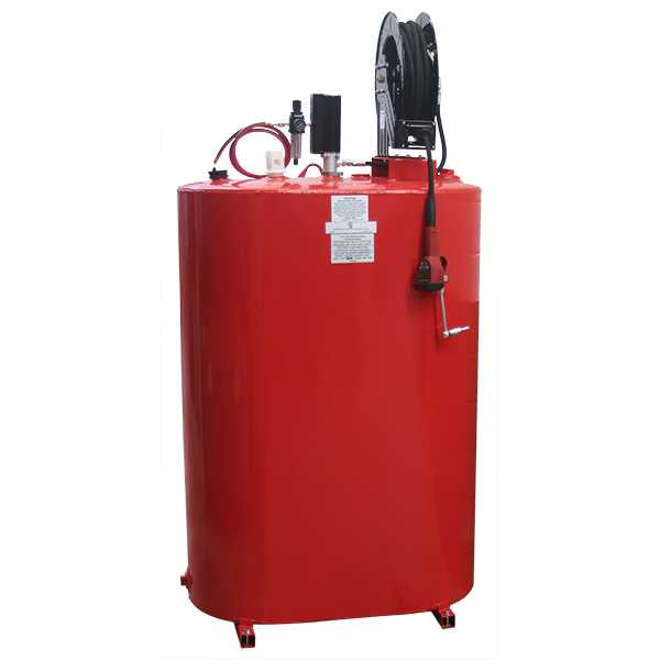 American Lube 275AV-R13P 275-Gallon Single-Wall Vertical Obround Tank Package