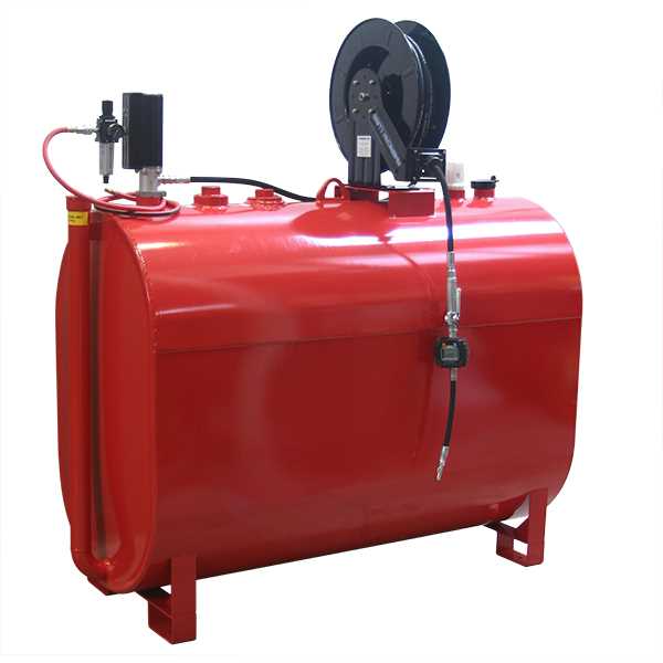 American Lube 275DW-R23D 275-Gallon Double-Wall Horizontal Obround Tank Package