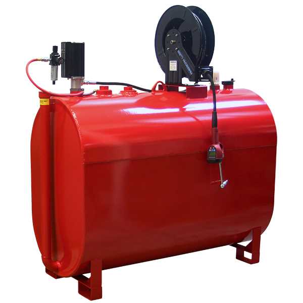 American Lube 275DW-R25P 275-Gallon Double-Wall Horizontal Obround Tank Package