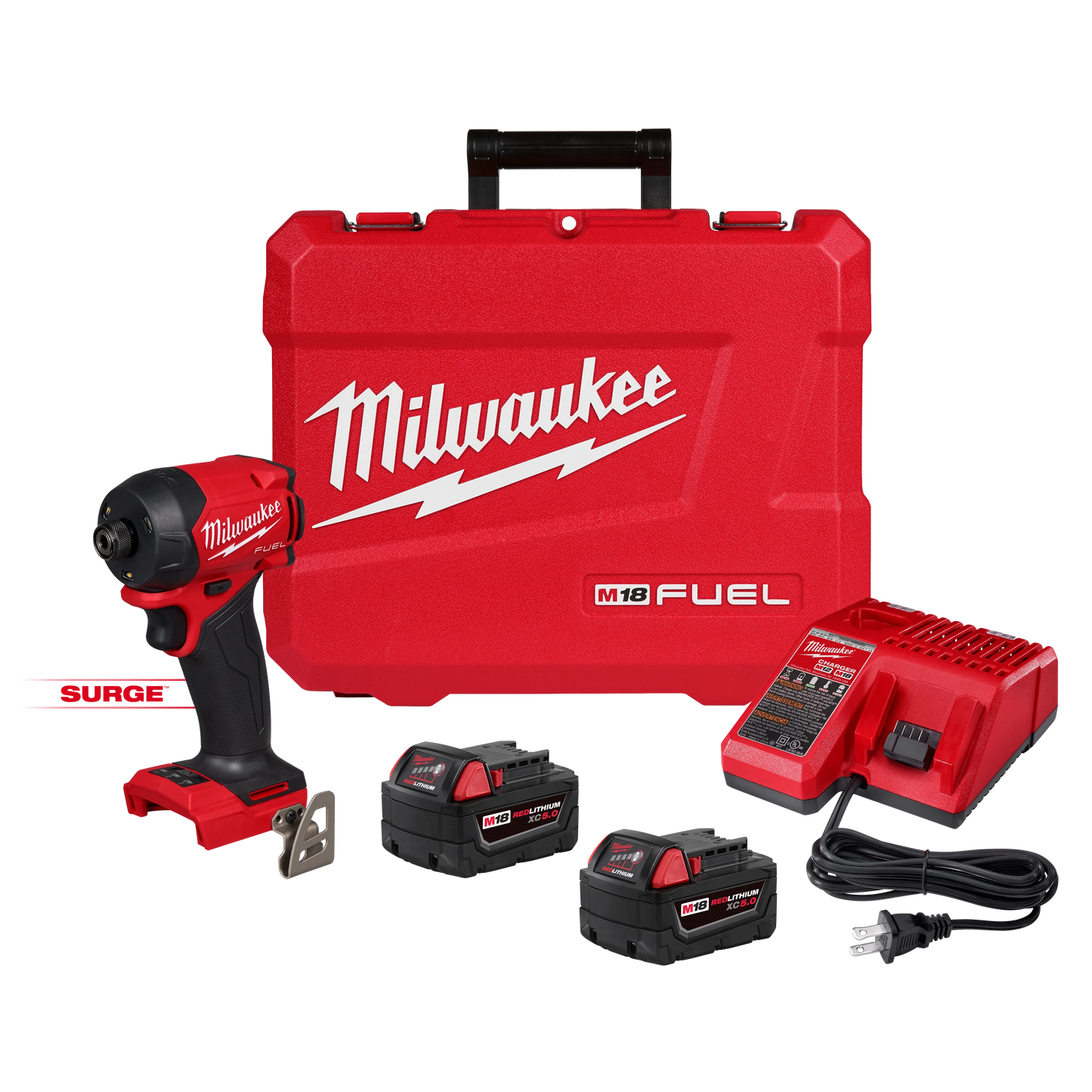 Milwaukee Tool 2761-22 M18 FUEL™ SURGE™ 1/4" Hex Hydraulic Driver Kit, 1 EA