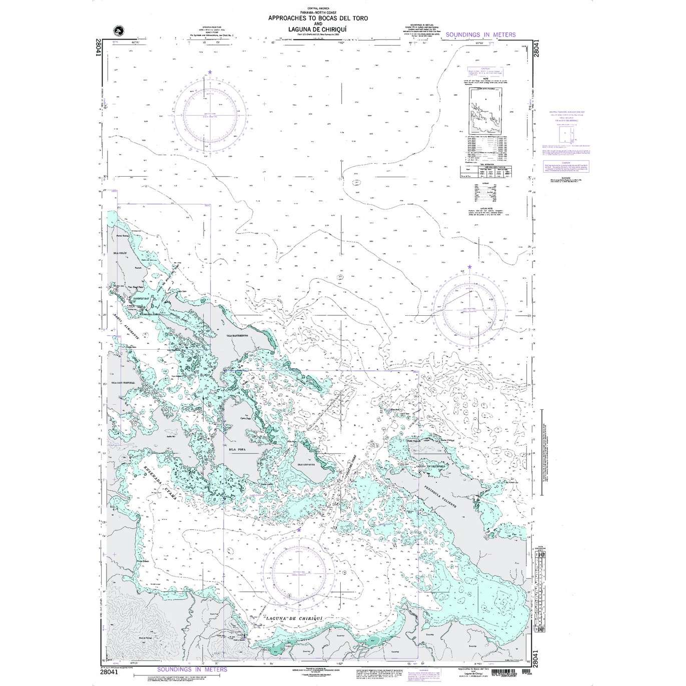Paradise Clay NGA_28041 NGA Chart Approaches to Bocas del toro and Laguna Chiriqui