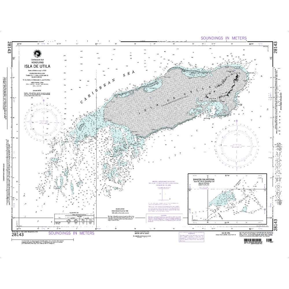 Paradise Clay NGA_28143 NGA Chart Isla de Utila