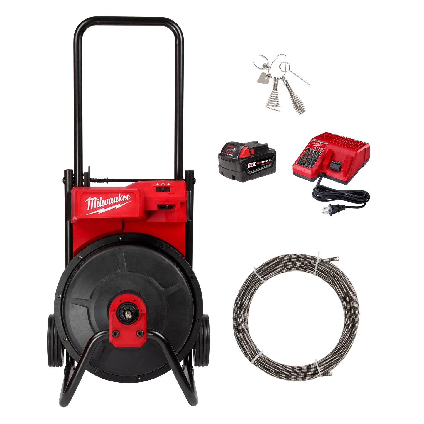 Milwaukee Tool 2817A-21 M18™ Drum Machine with 3/8" Cable, 1 EA