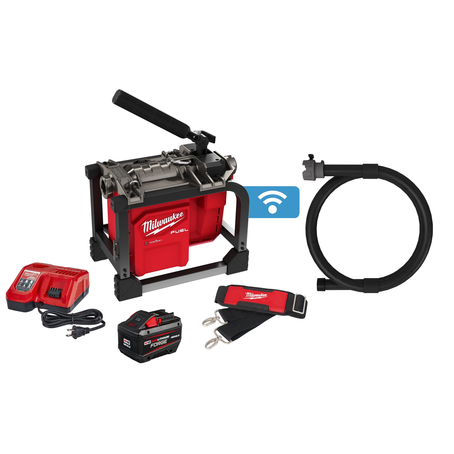 Milwaukee Tool 2818-21 M18 FUEL™ Sectional Machine for 5/8” & 7/8" Cable, 1 EA