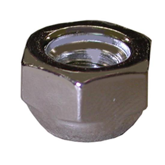 Jones Stephens C02862 5/16" x 9/16" Nickel Plated Open Acorn Nut, 100 pcs.