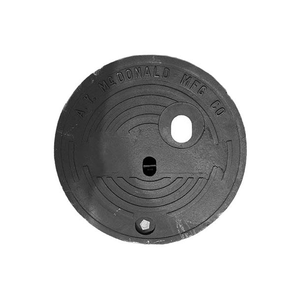 A.Y. McDonald 4189-020 90L18Nrg Flat Cvr 18 Non-Locking Rec Pad Oblong Hole