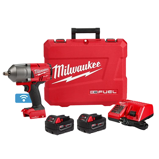 Milwaukee Tool 2863-22R M18 FUEL™ w/ ONE-KEY™ High Torque Impact Wrench 1/2" Friction Ring Kit, 1 EA