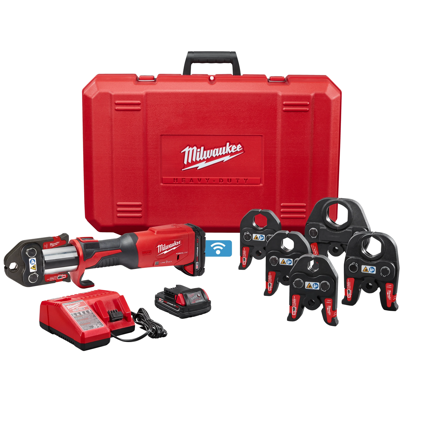 Milwaukee Tool 2922-22 M18™ FORCE LOGIC™ Press Tool w/ ONE-KEY™ w/ 1/2"-2" CTS Jaws, 1 EA