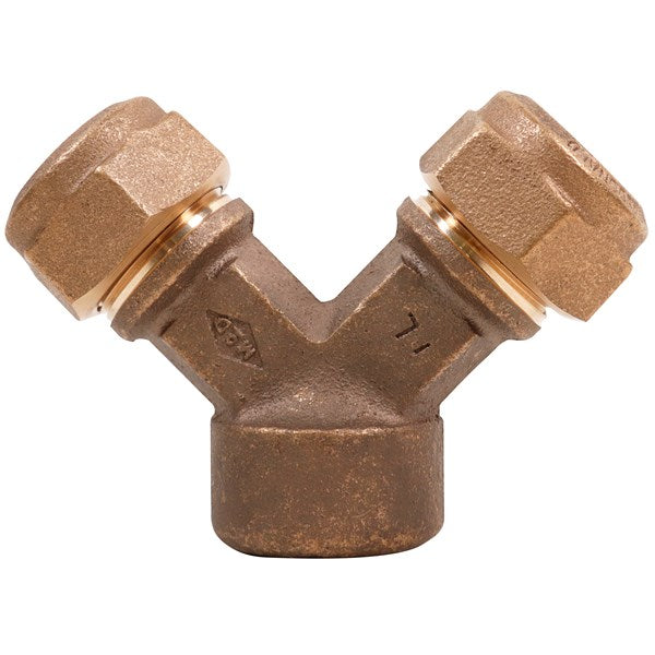 A.Y. McDonald 5127-489 708Ysfq 1 1/4X1 Y-Branch Fnpt X (Two) Cts - Nl