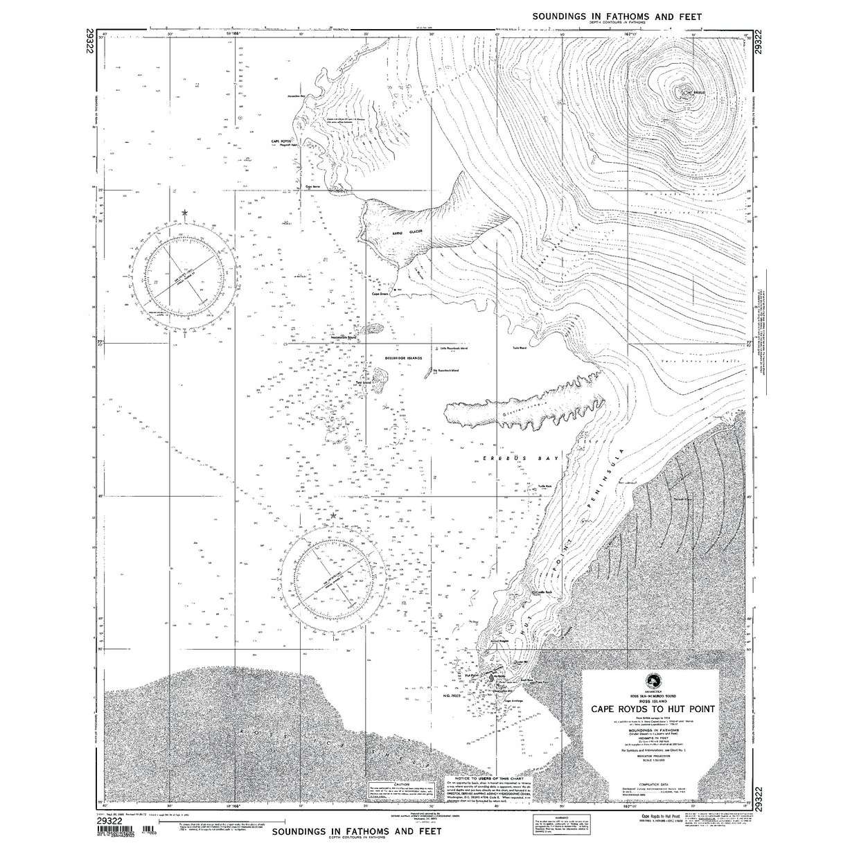 Paradise Clay NGA_29322 NGA Chart C Royds to Hut P Ross I Ross Sea Mcmurd