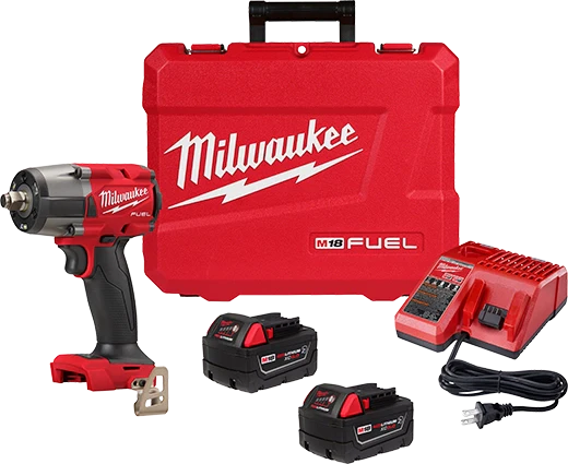 Milwaukee Tool 2962-22R M18 FUEL™ 1/2 " Mid-Torque Impact Wrench w/ Friction Ring Kit, 1 EA