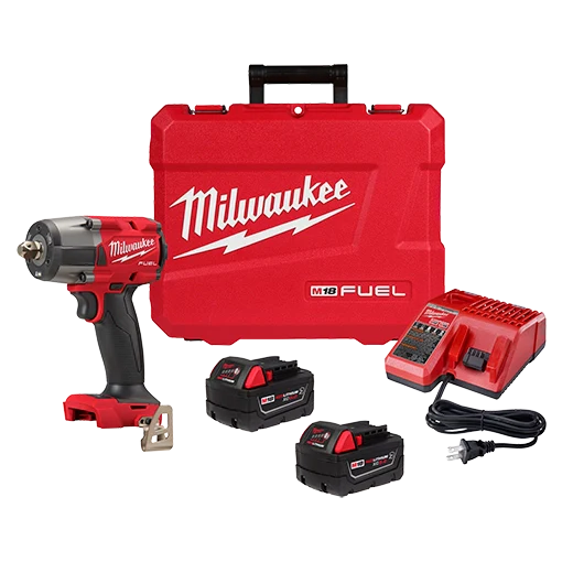 Milwaukee Tool 2962P-22R M18 FUEL™ 1/2 " Mid-Torque Impact Wrench w/ Pin Detent Kit, 1 EA