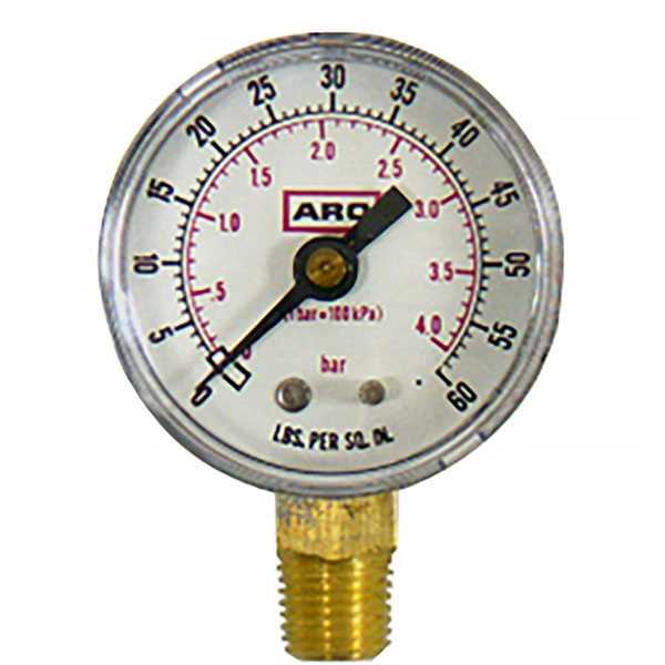 American Lube 29727 1/4" Bottom-Ported Gauge