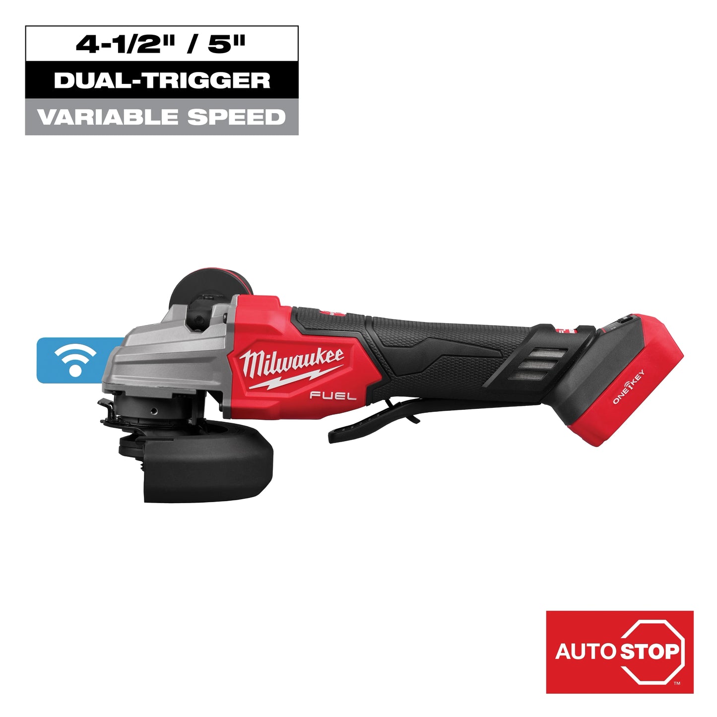 Milwaukee Tool 2986-20 M18 FUEL™ 4-1/2" / 5" Dual-Trigger Braking Grinder, 1 EA