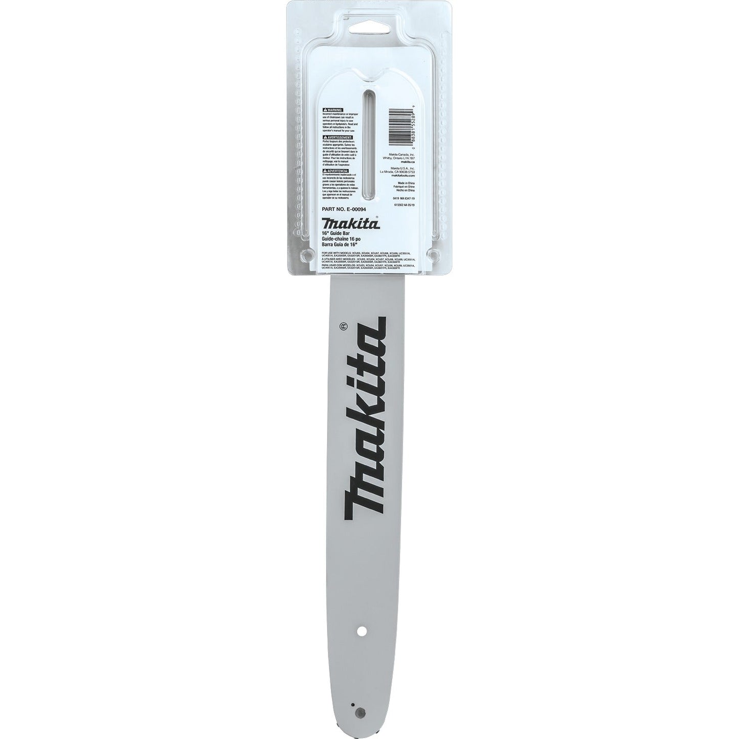 Makita E-00094 16" Guide Bar, 3/8 LP, .043