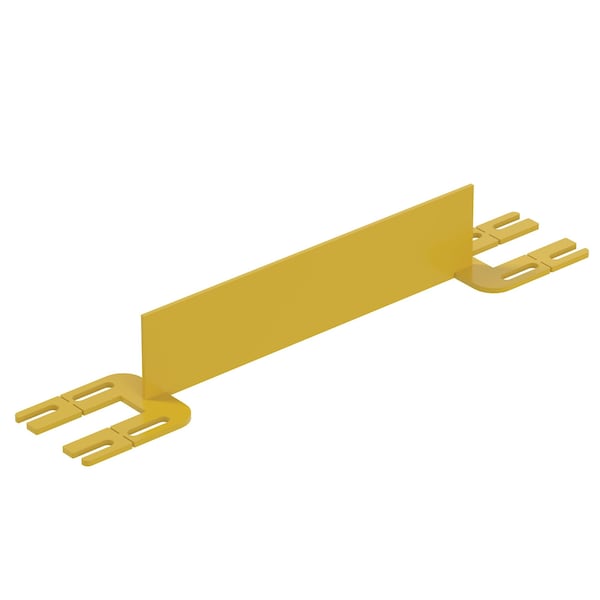 Vestil VDKR-2-TB Safety Railing Toe Board 2' Yellow