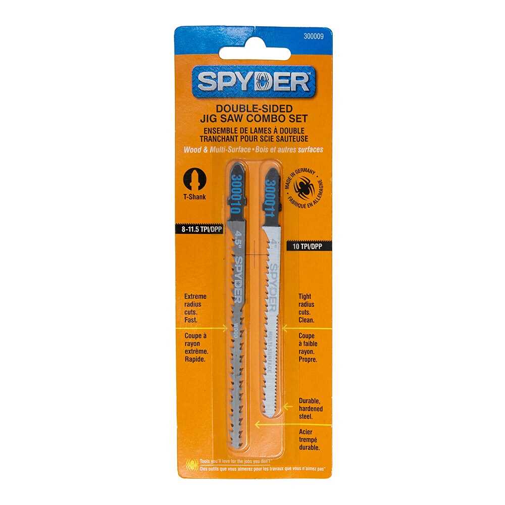 Spyder 300009 Spyder T-Shank Chrome/Vanadium Blade Set (2-Pack)