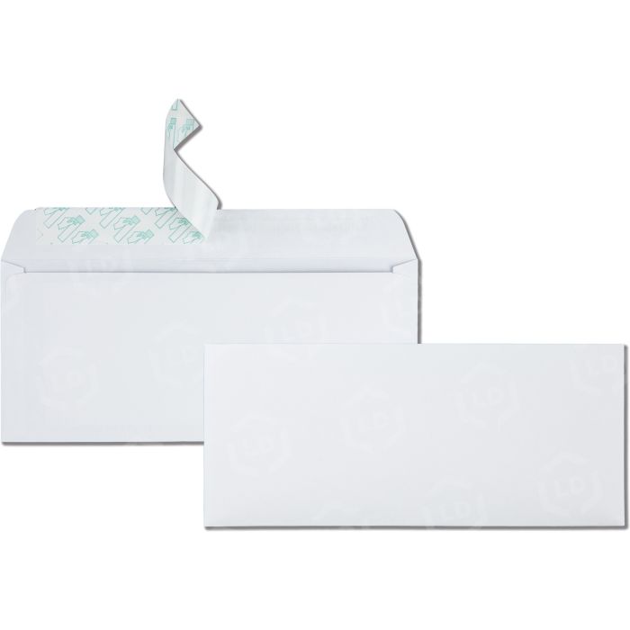 Quality Park QUA69022 Business Envelope - Business - #10 - 4.12" Width X 9.50" Length - 24 Lb - Peel & Seal - Wove - 500 / Box - White