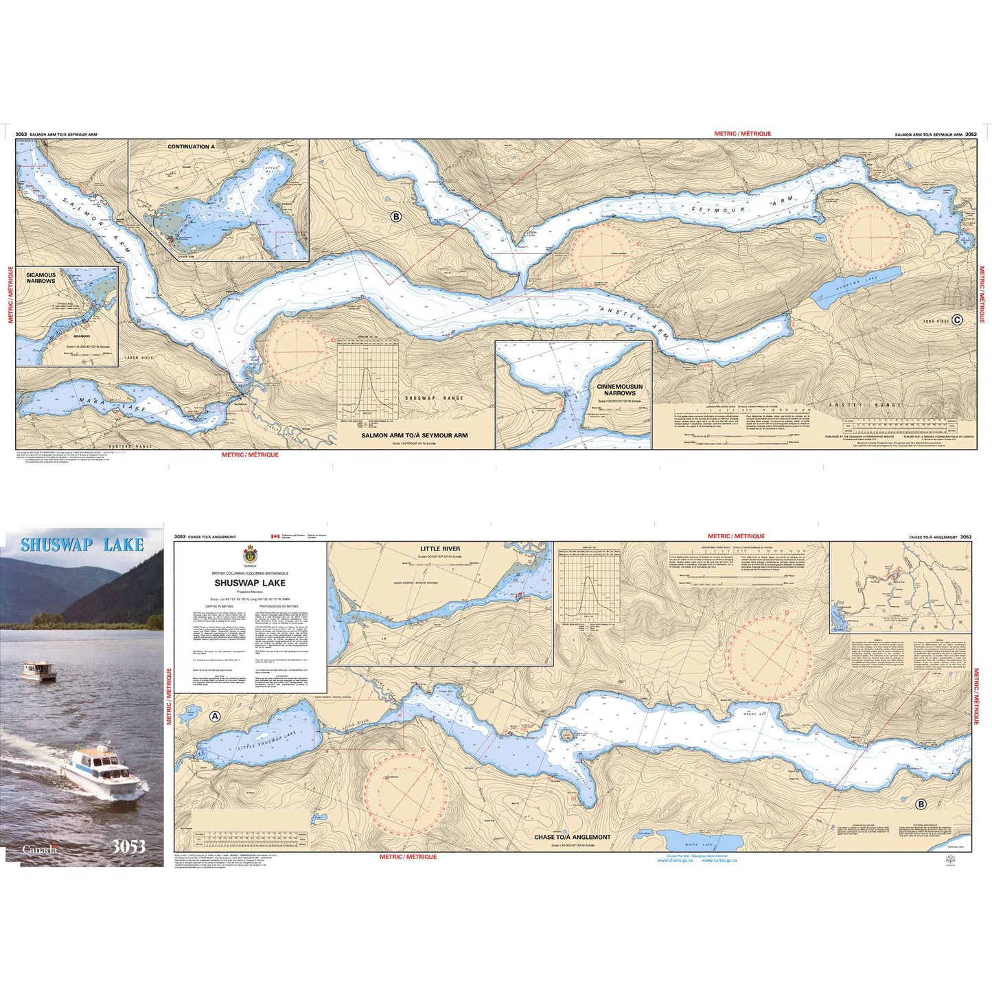 Paradise Clay CAN3053 CHS Chart Shuswap Lake