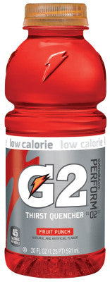 Gatorade 20405 20 Oz G2 Fruit Punch Wide Mouth Bottles (24 BO)