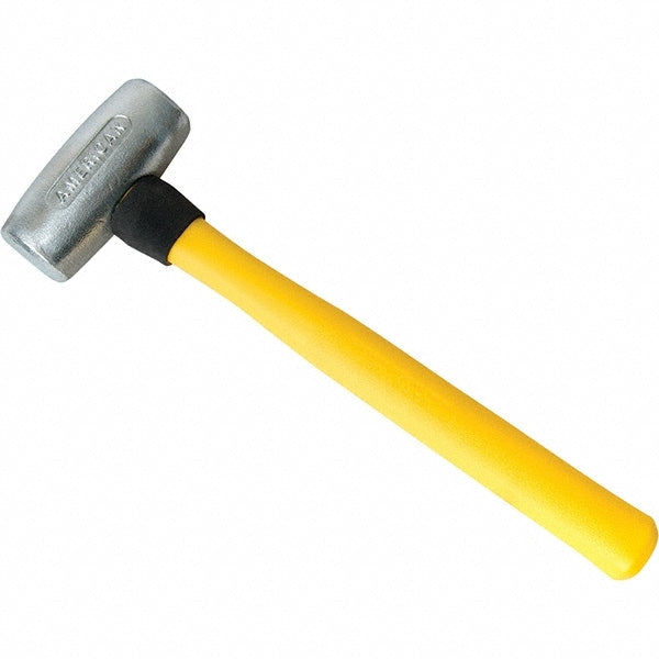 American Hammer AM4LNFG Dead Blow Hammer, 4 lb Head, 2" Face Dia, Lead Head
