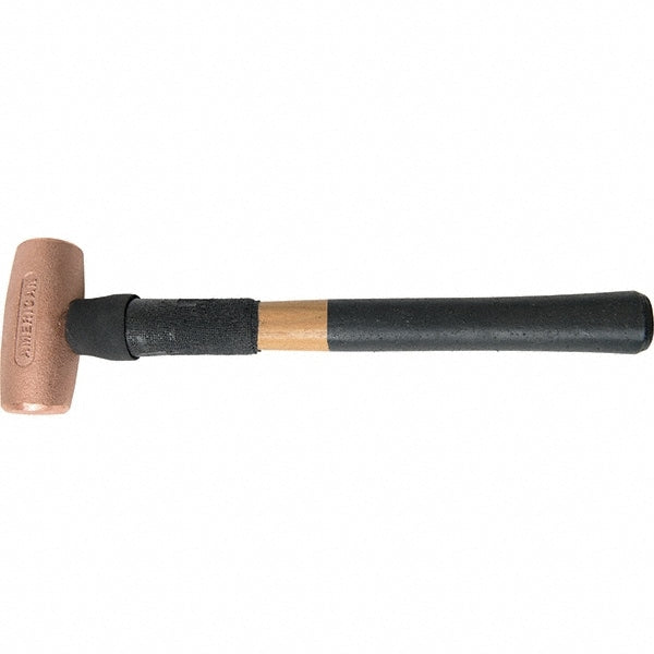 American Hammer AM3CUXWG Dead Blow Hammer, 3 lb Head, 1-3/4" Face Dia, Copper Head