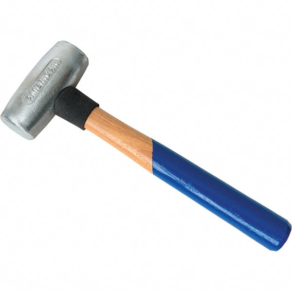 American Hammer AM4ALWG Dead Blow Hammer, 4 lb Head, 2" Face Dia, Aluminum Head