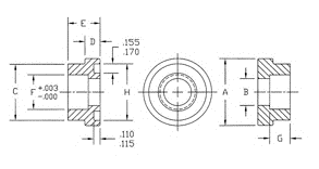 Brennan 3300-62-32-32 32BORE-32 O-Ring Face Flange Head Code 62