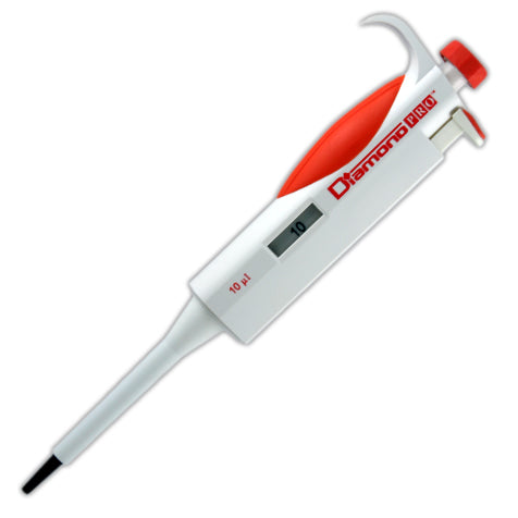 Globe Scientific 3312-10 Pipette Diamond PRO Fixed Volume 10uL Pink
