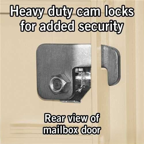Mailboxes 3313SAN-U Salsbury Cluster Box Unit with 13 Doors and 1 Parcel Locker in Sandstone with USPS Access Type IV