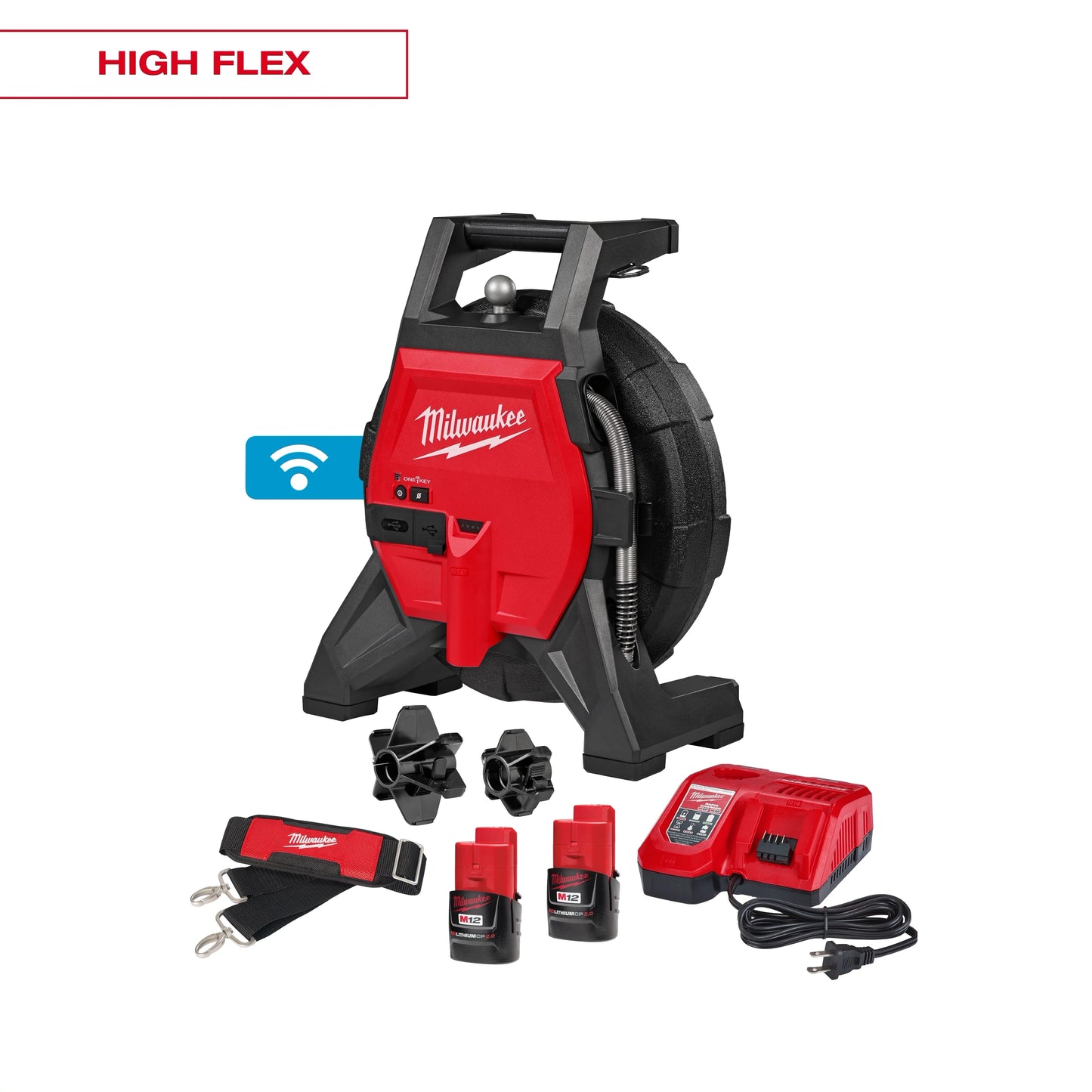 Milwaukee Tool 3318-22B M12™ 85’ High Flex Compact Inspection Camera Kit, 1 ST