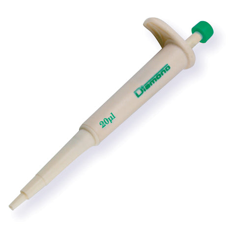 Globe Scientific 3322-20 Pipette Diamond Jr. 20uL Green Autoclavable