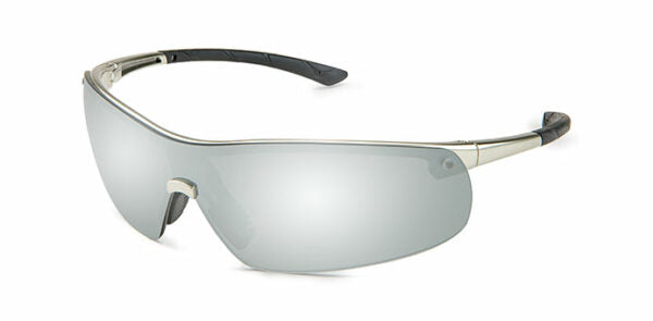 Gateway Safety 34GM8M Ingot Safety Glasses - Metal-Look Lightweight Safety Eyewear with Soft Rubber Temples