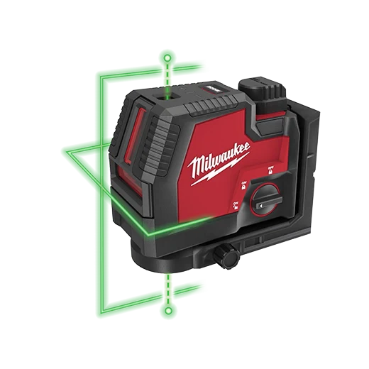 Milwaukee Tool 3522-21 USB Rechargeable Green Cross Line & Plumb Points Laser, 1 EA