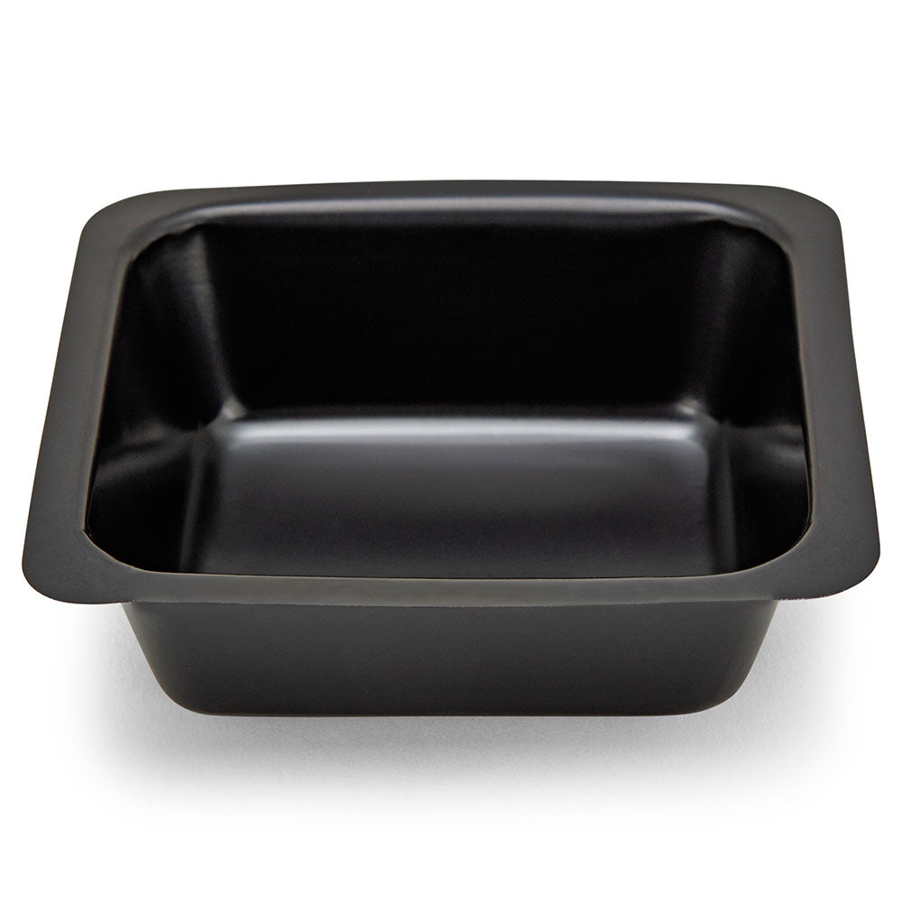 Globe Scientific 3619-100BK Weight Boat Square with Square Bottom Antistatic PS Black 100mL