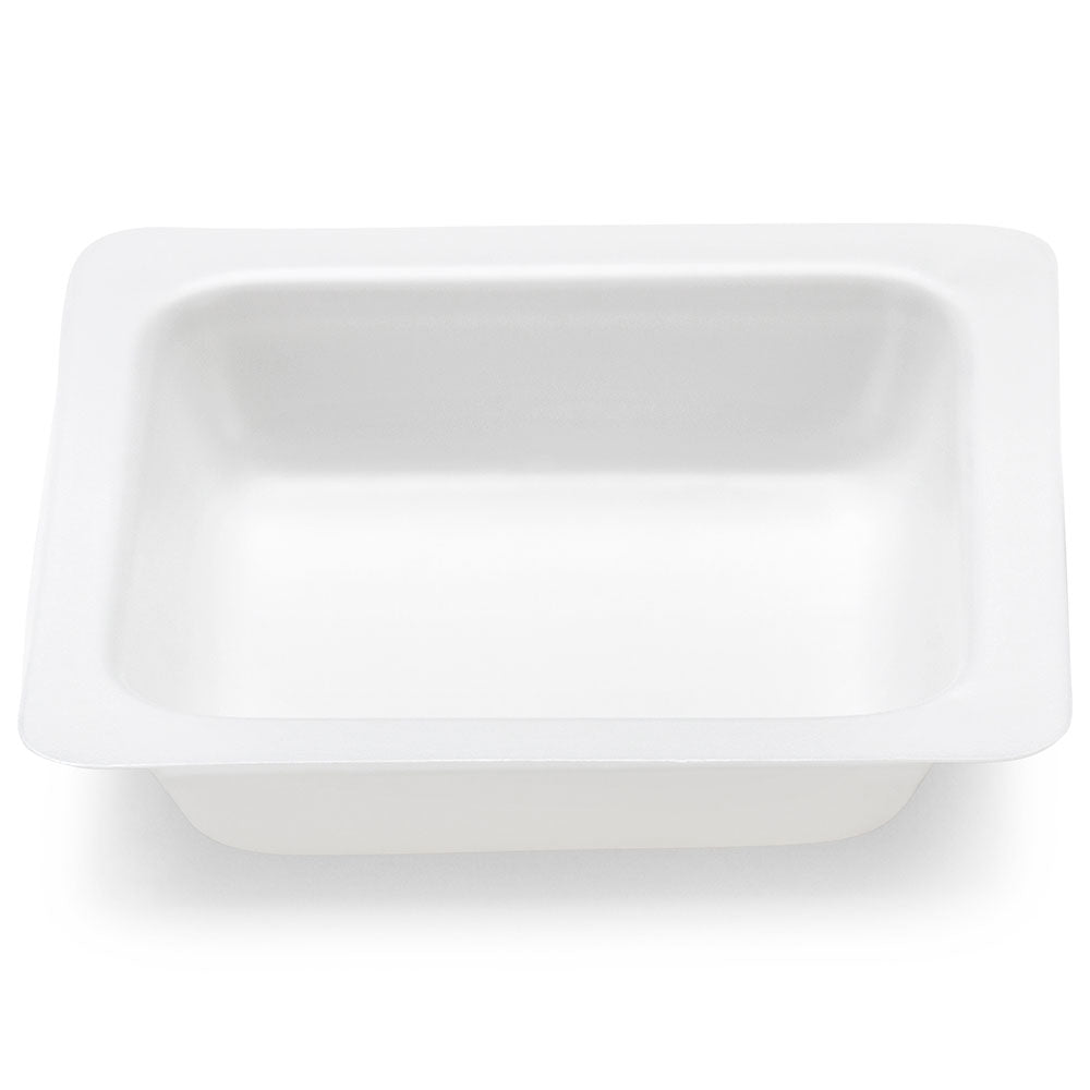 Globe Scientific 3619-10 Weight Boat Square with Square Bottom Antistatic PS White 10mL