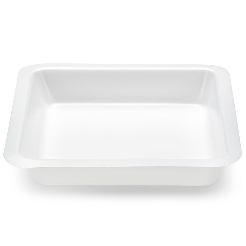 Globe Scientific 3619-250 Weight Boat Square with Square Bottom Antistatic PS White 250mL