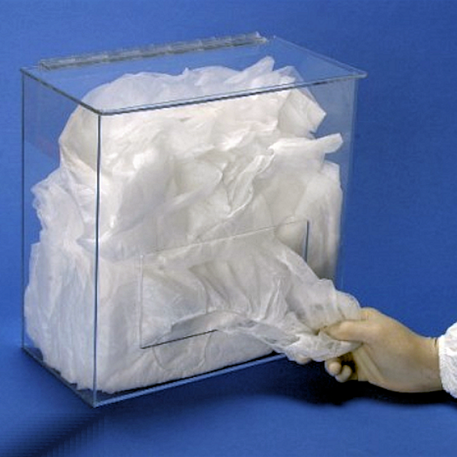 SOS Cleanroom 12"W x 12"H x 6"D - Cleanroom Dispenser with Rectangular Opening