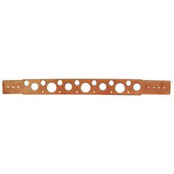 Jones Stephens B00006 1-2" - 1" x 20" Extruded Hole Copper Plated Bracket, Box of 50