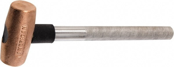 American Hammer AM3CUPG Non-Marring Hammer, 3 lb, 1-3/4" Face Dia, Copper Head