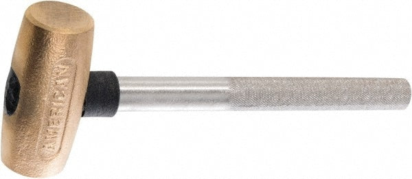 American Hammer AM3BZPG Non-Marring Hammer, 3 lb, 1-3/4" Face Dia, Bronze Head