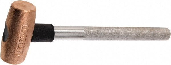 American Hammer AM2CUPG Non-Marring Hammer, 2 lb, 1-1/2" Face Dia, Copper Head