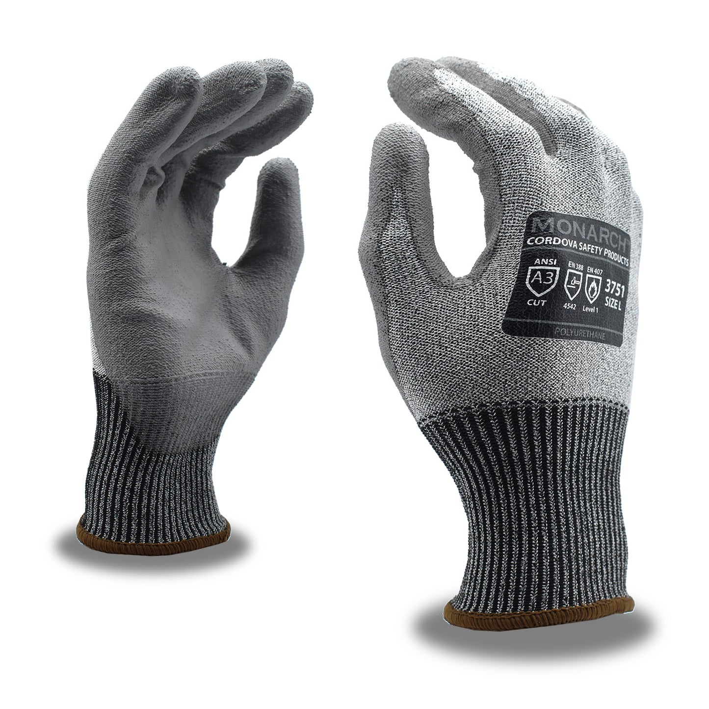 Cordova Safety 3751XXXL MONARCH-PU™, PU Palm, A3 Cut