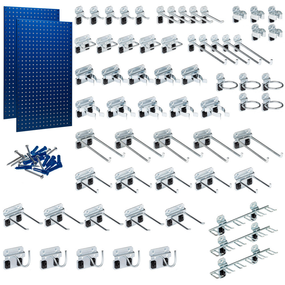 Triton Products LB2-BKit (2) 24" x 42-1/2" x 9/16" Blue LocBoards/63 Hooks