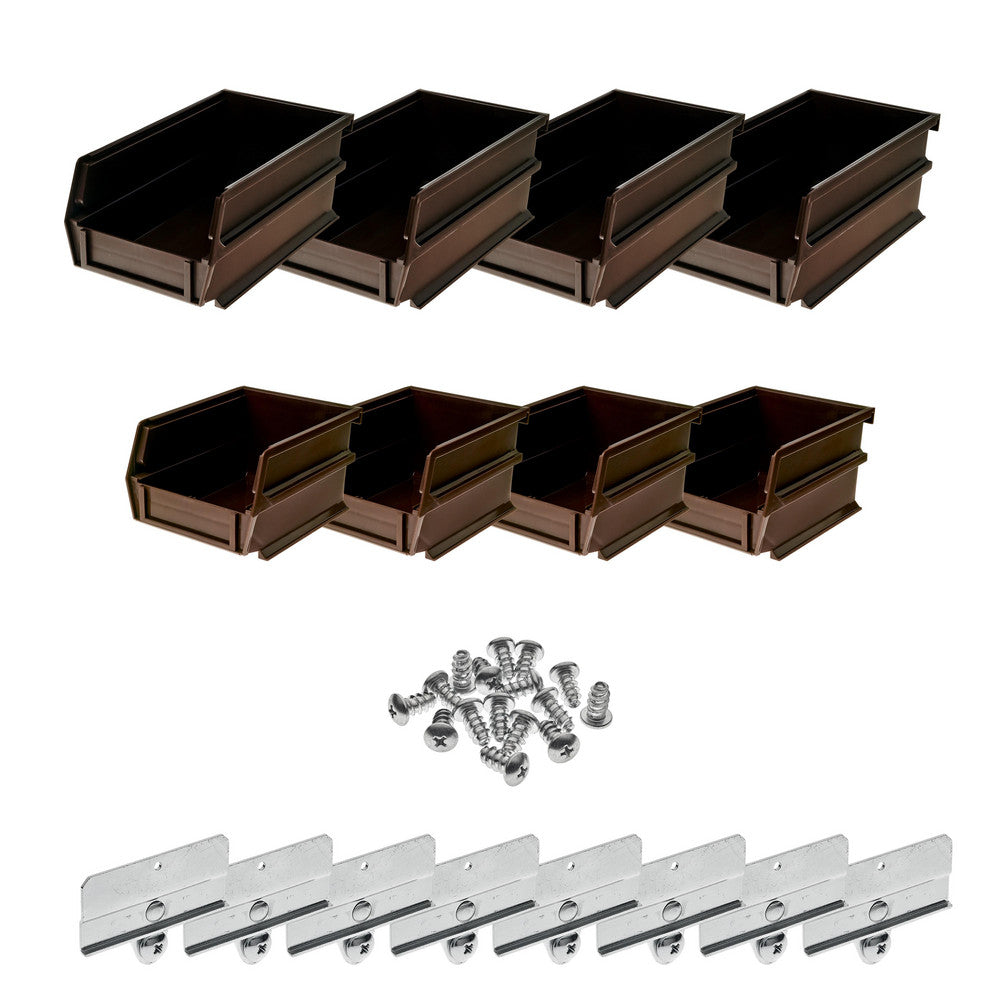 Triton Products 028-BR Small/Medium Brown BinKits 8 CT