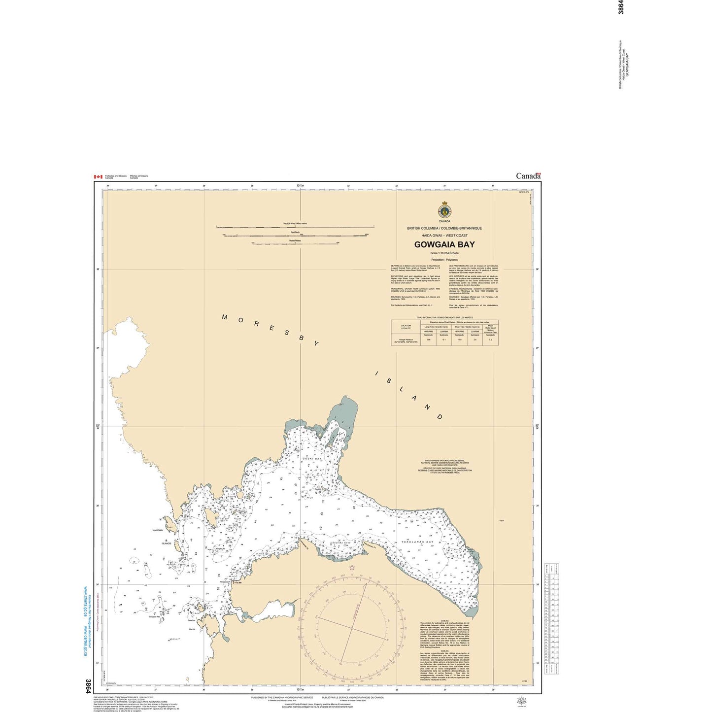 Paradise Clay CAN3864 CHS Chart Gowgaia Bay
